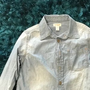 Cat and Jack girls denim shirt sz 6/7